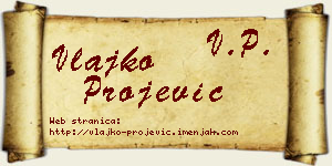 Vlajko Projević vizit kartica